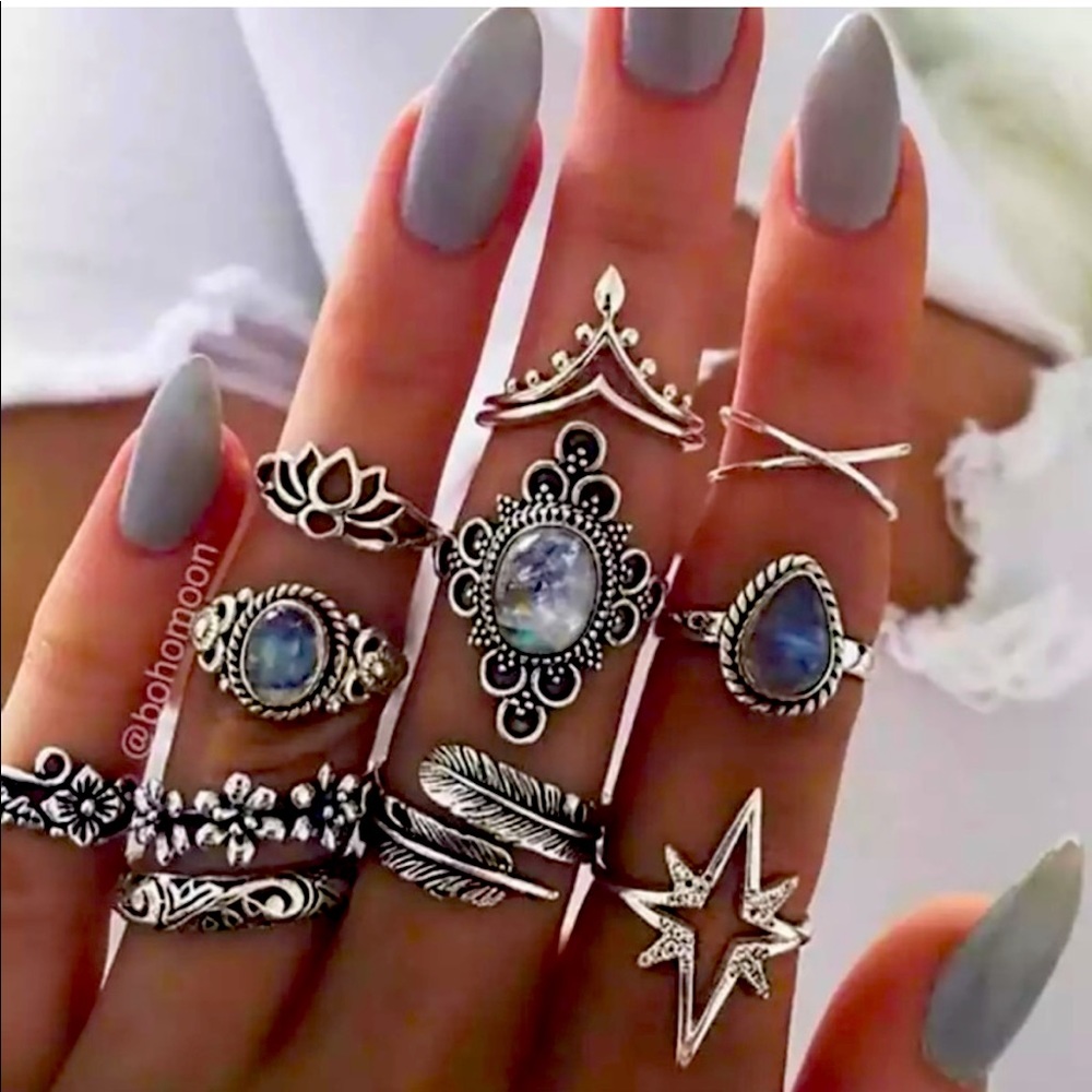 Boho Ring Set
